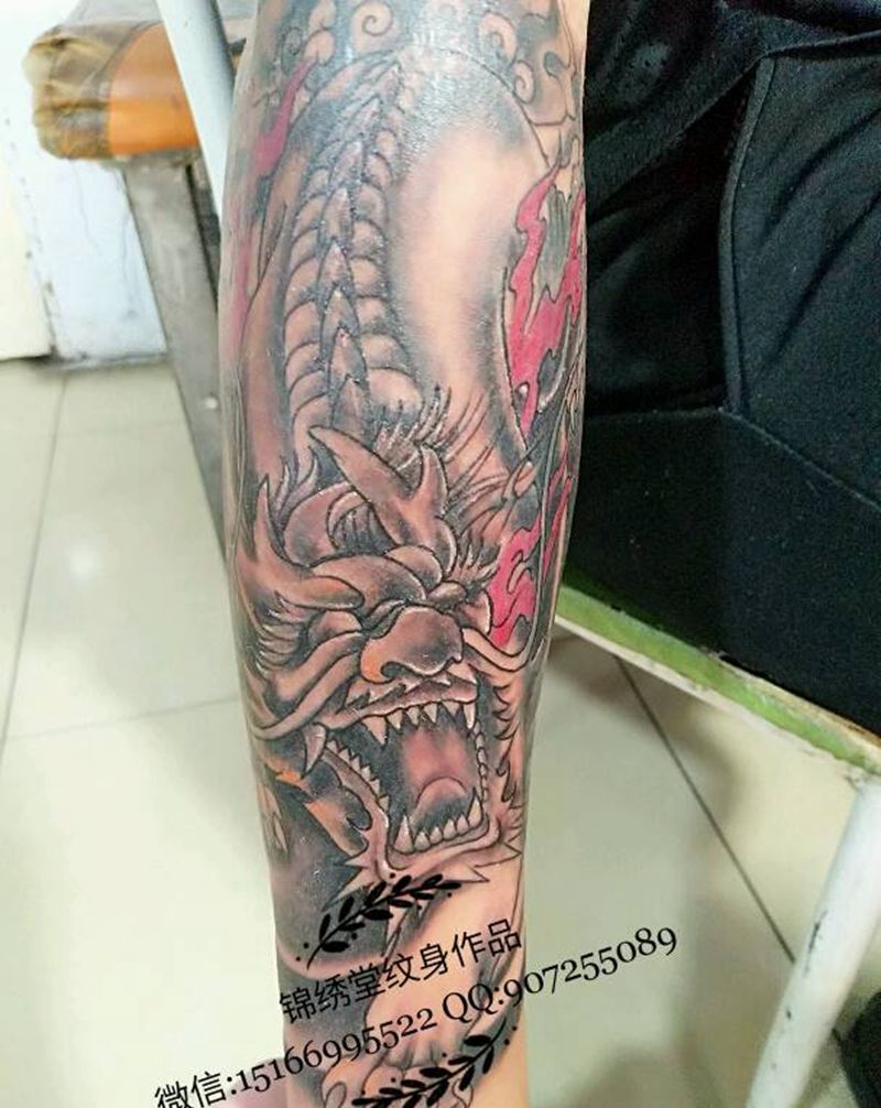 麒麟纹身图片