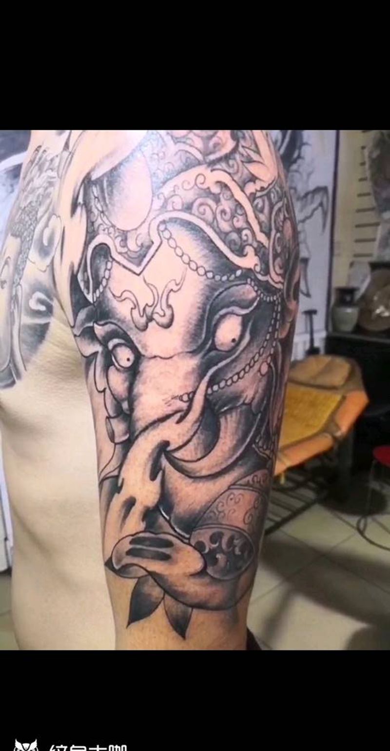 象神纹身图片