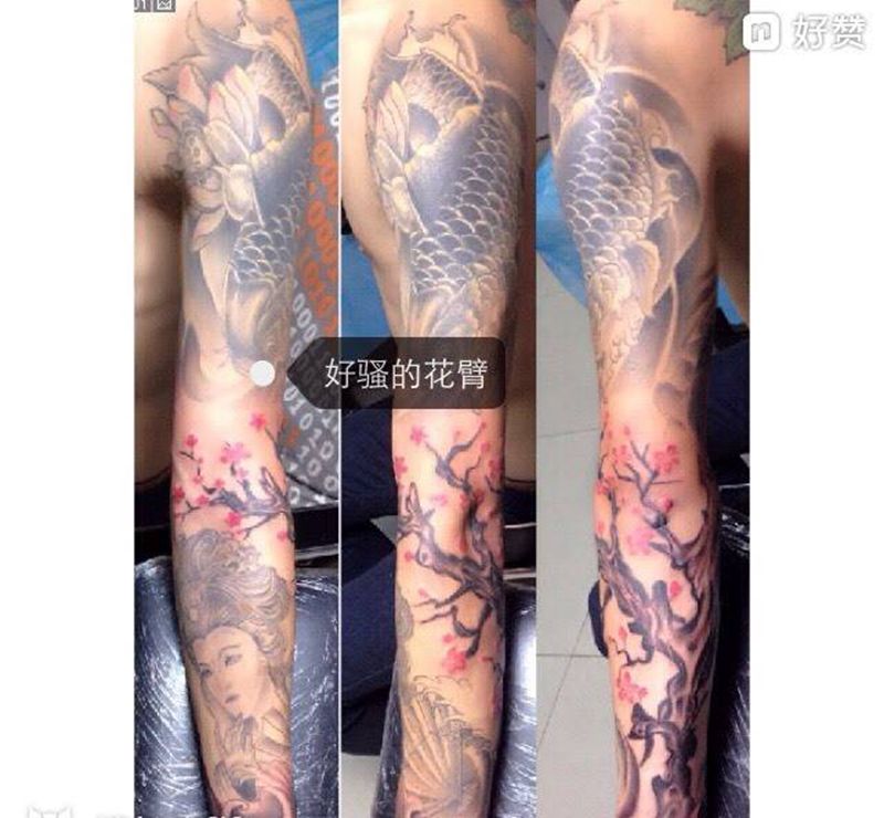 花臂纹身图片