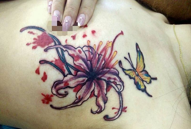 胎记遮盖纹身图片