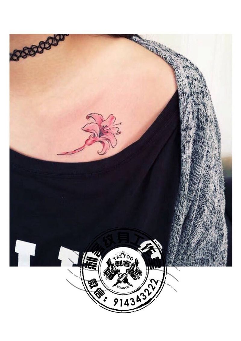 永生花纹身图片