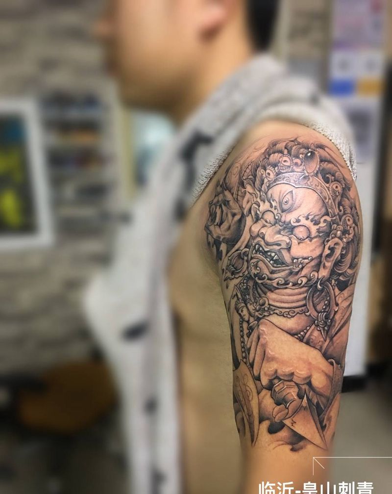 大黑天纹身图片