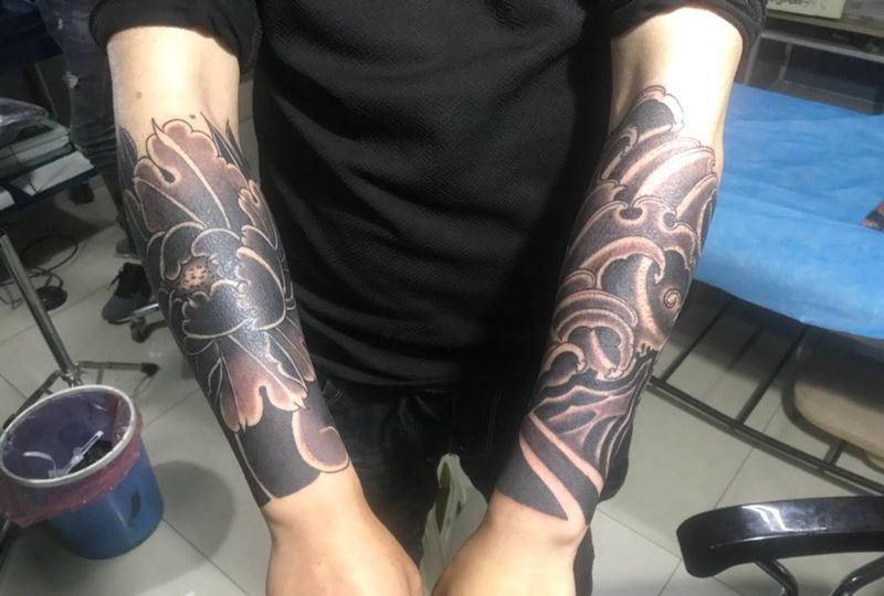 包小臂纹身图片