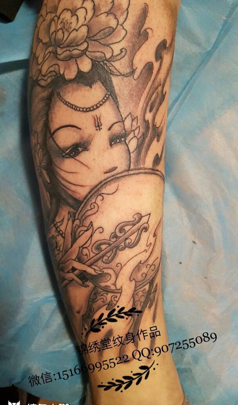 艺妓纹身图片