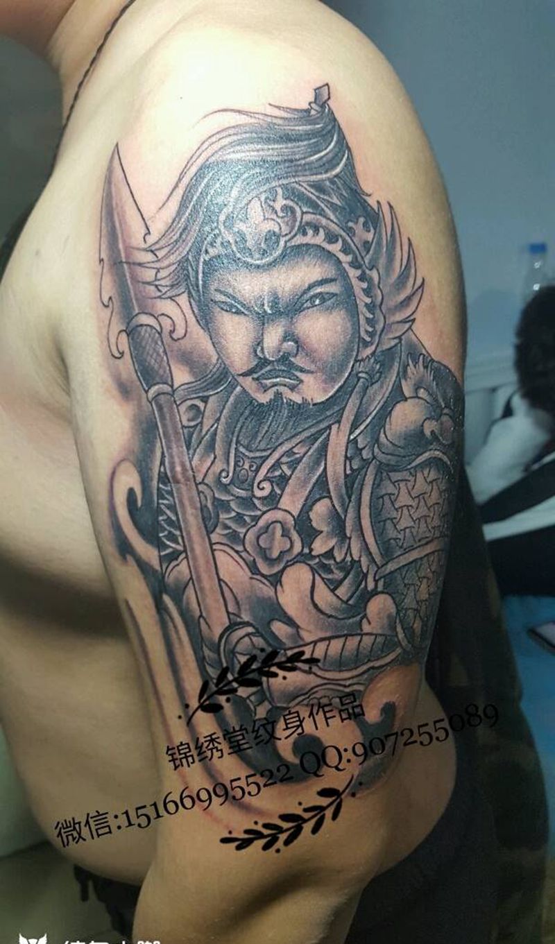 赵子龙纹身图片