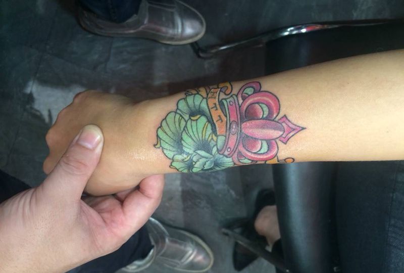 小图纹身图片_成品手臂欧美传统植物纹身图案