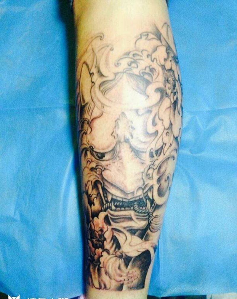 莲花班若纹身图片