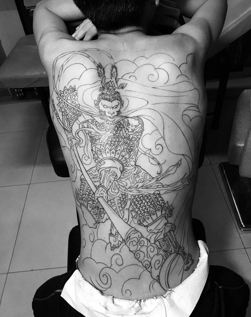 捉妖怪去吧，期待上色纹身图片