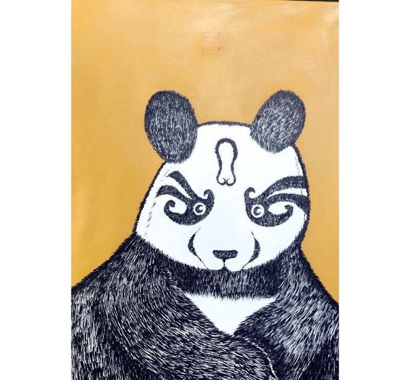 熊猫2号纹身图片