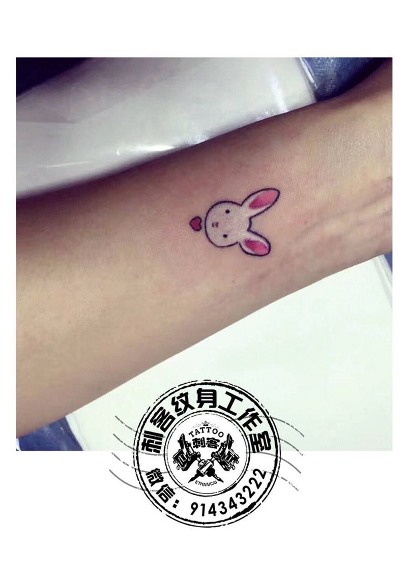 兔纸纹身图片