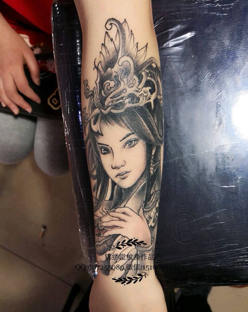 艺伎纹身图片