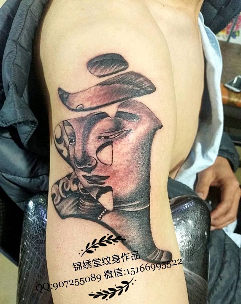 我佛纹身图片