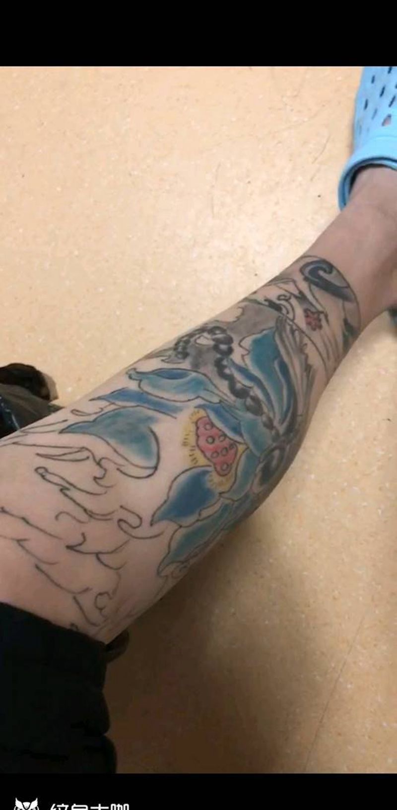 修改遮盖纹身图片_腿部新传统纹身图案