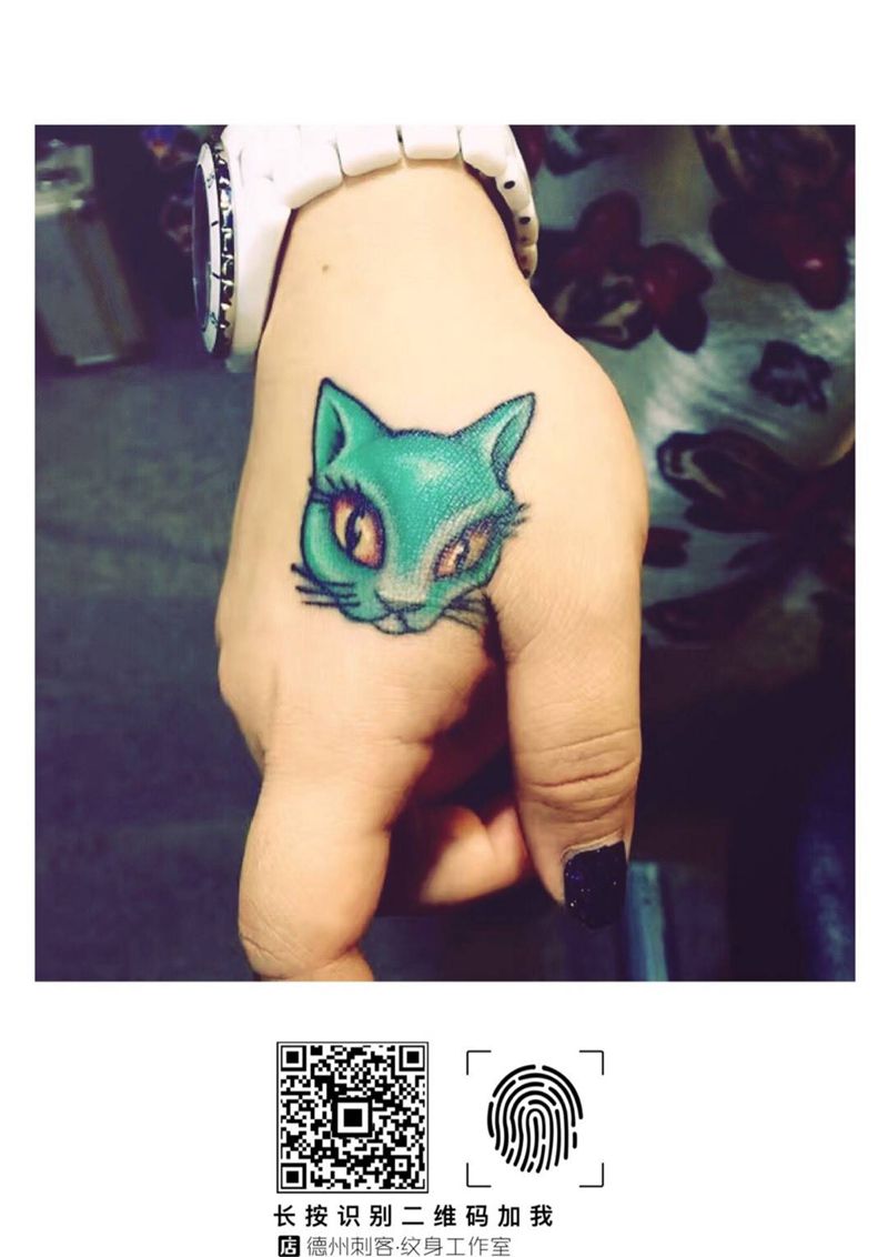 new school喵纹身图片