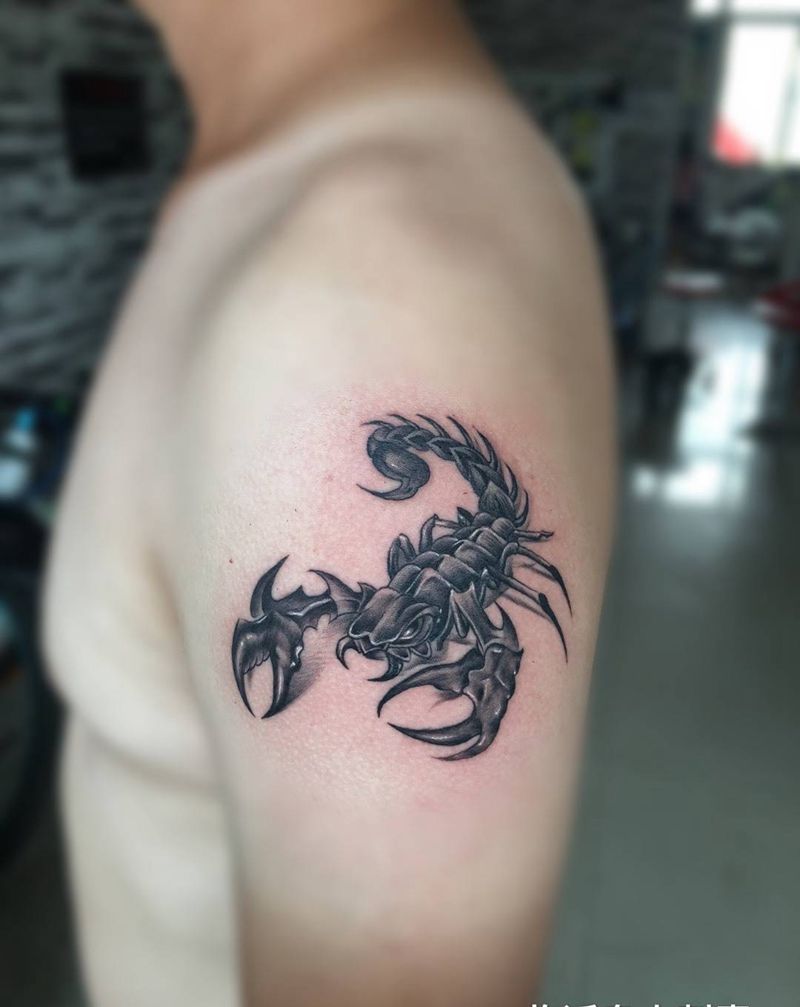 蝎子纹身图片