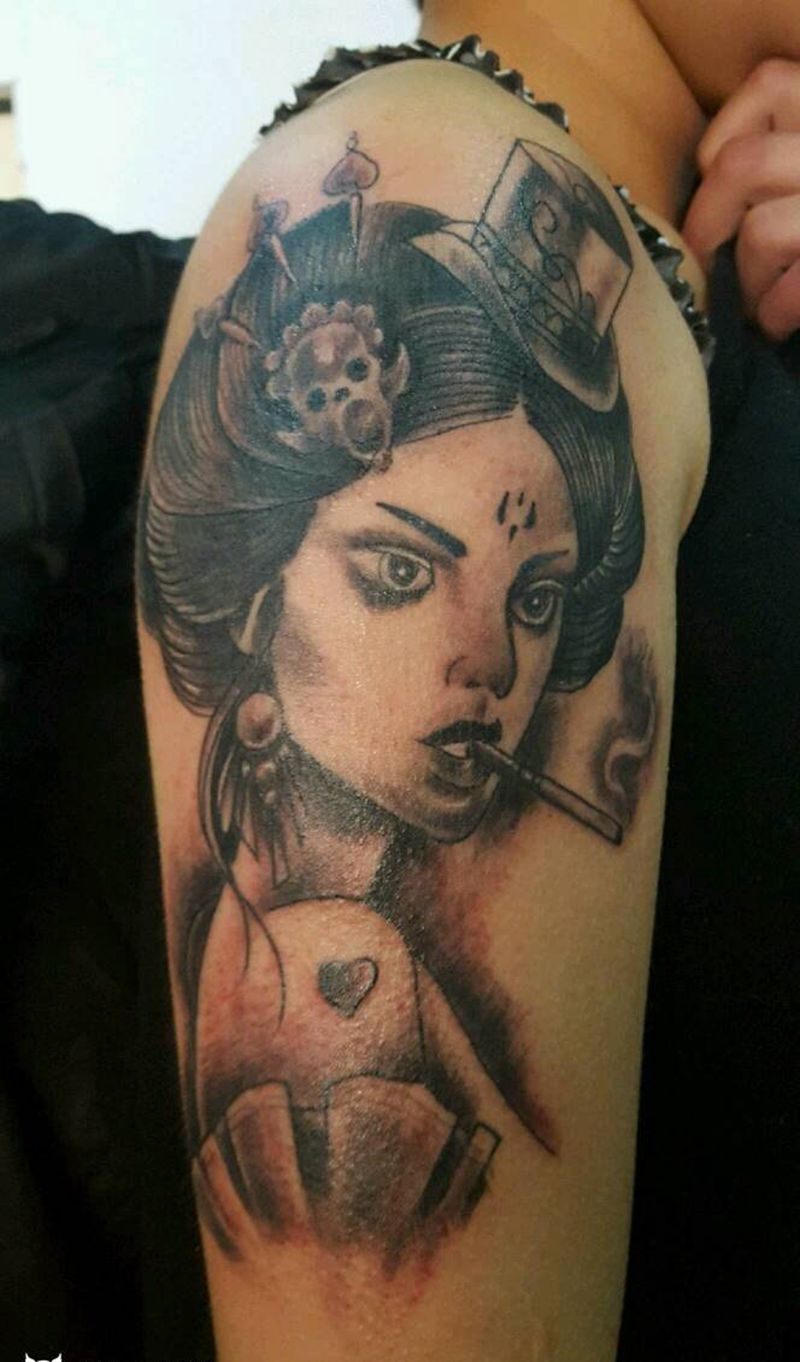 我的妞很拽纹身图片