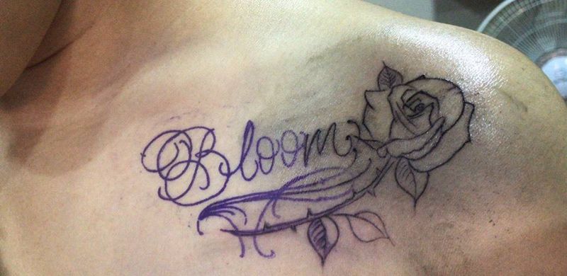 锁骨小图纹身图片