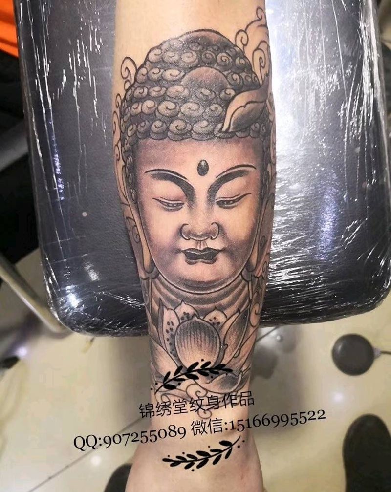 我佛慈悲纹身图片