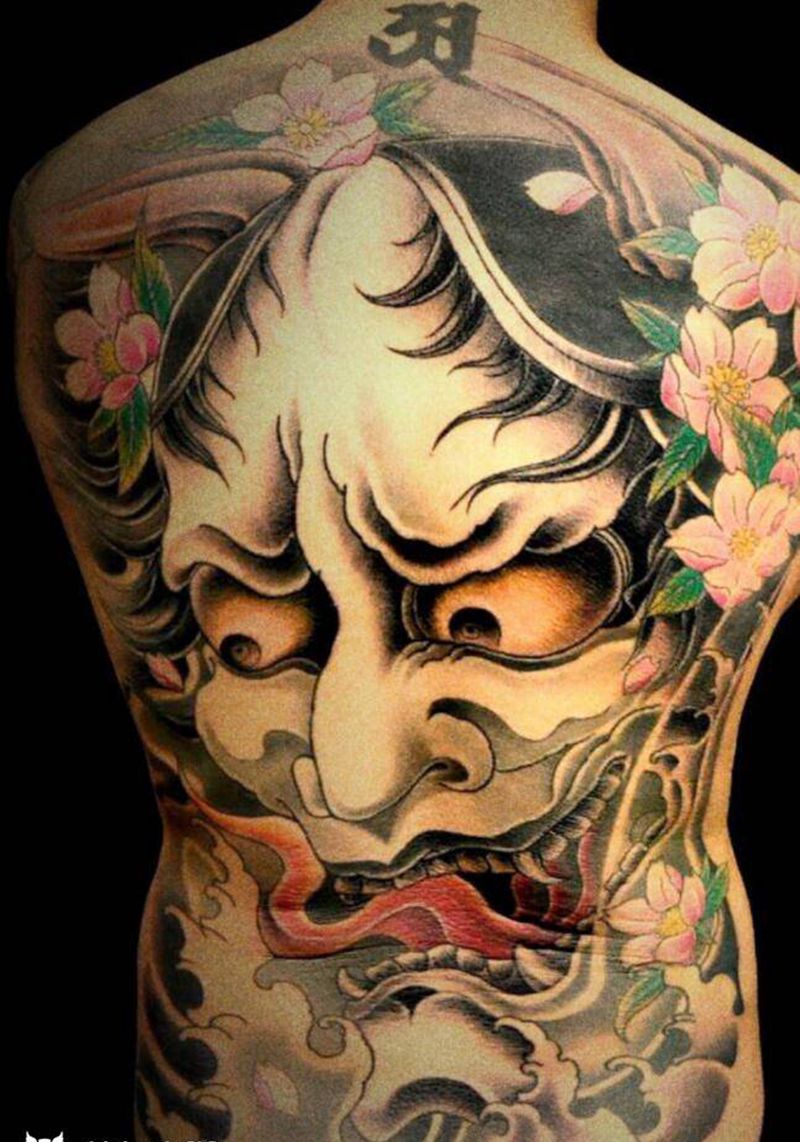 般若纹身图片_背部纹身图案