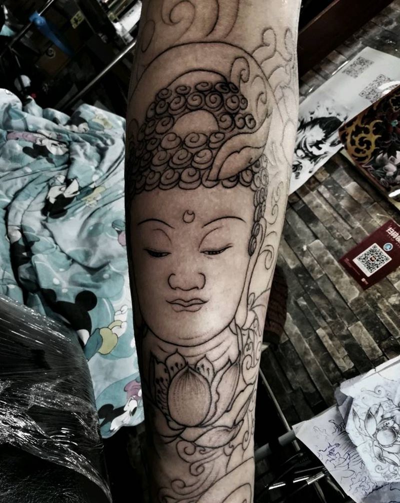 佛纹身图片