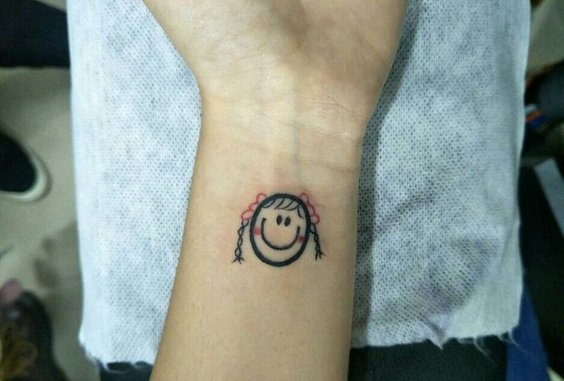 嗯 我是小可爱纹身图片