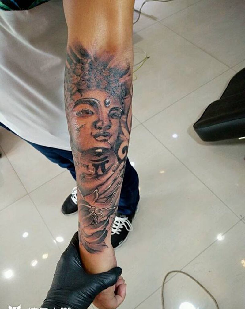 小臂疤痕遮盖✊纹身图片