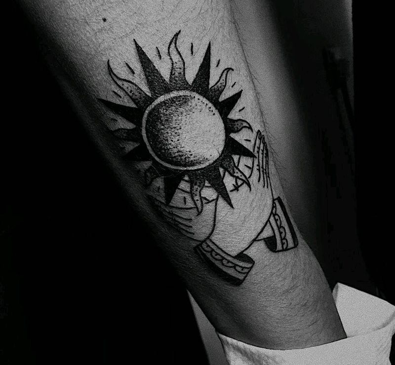 太阳纹身图片