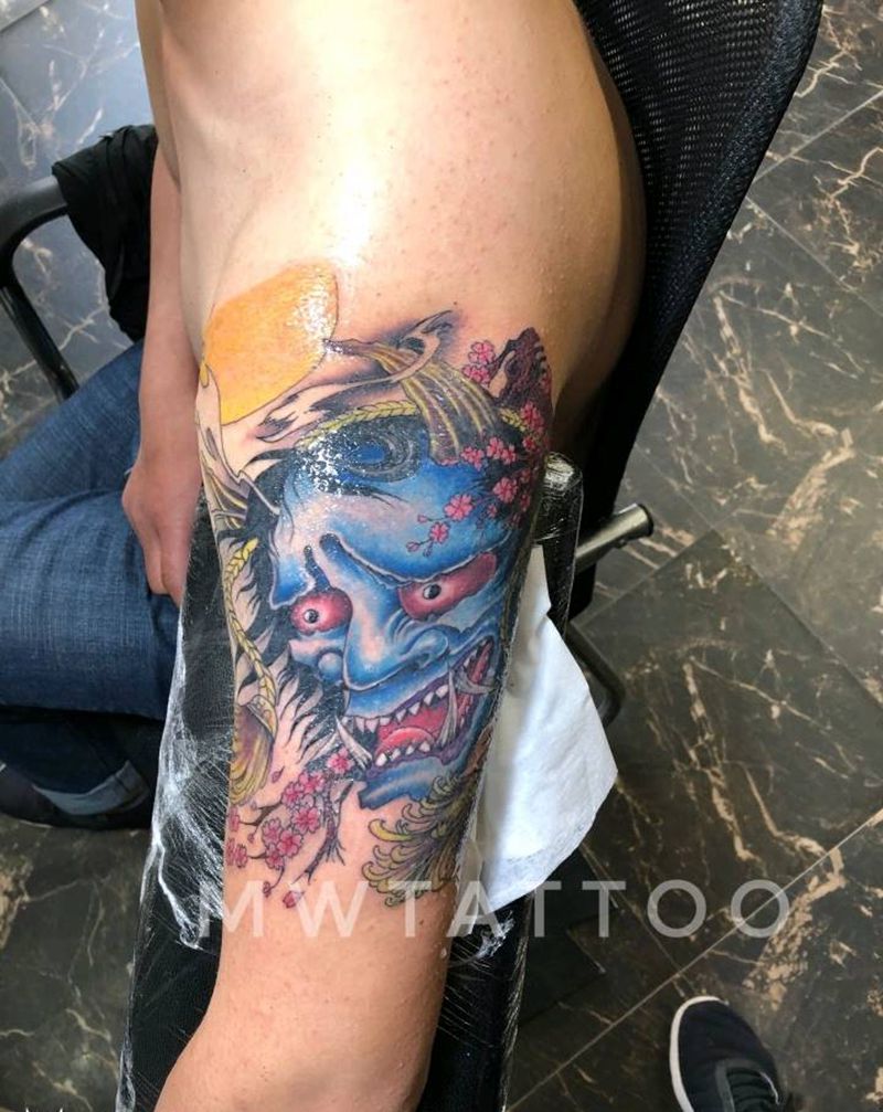 班诺纹身图片_手臂新传统纹身图案