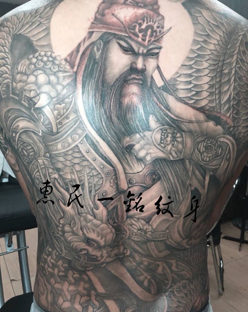 关羽纹身图片