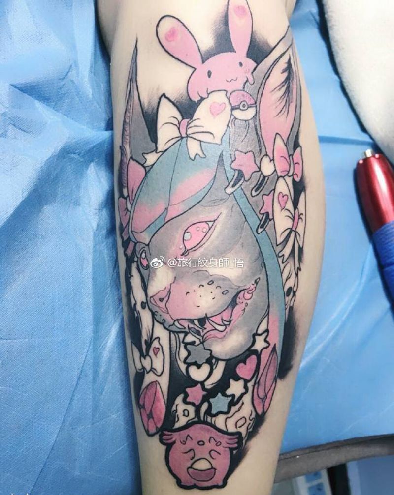 司芬克斯猫纹身图片