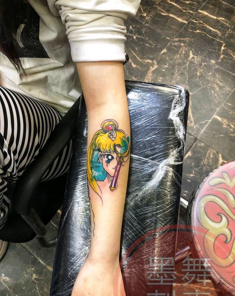 遮盖纹身图片_手臂Old School纹身图案