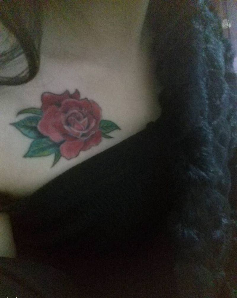 玫瑰花纹身图片