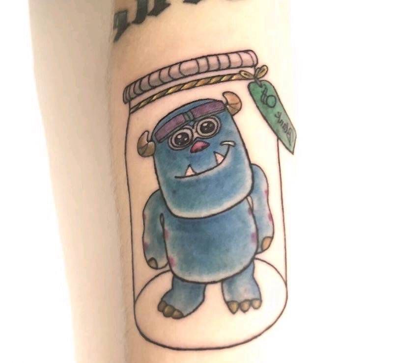 长毛怪纹身图片