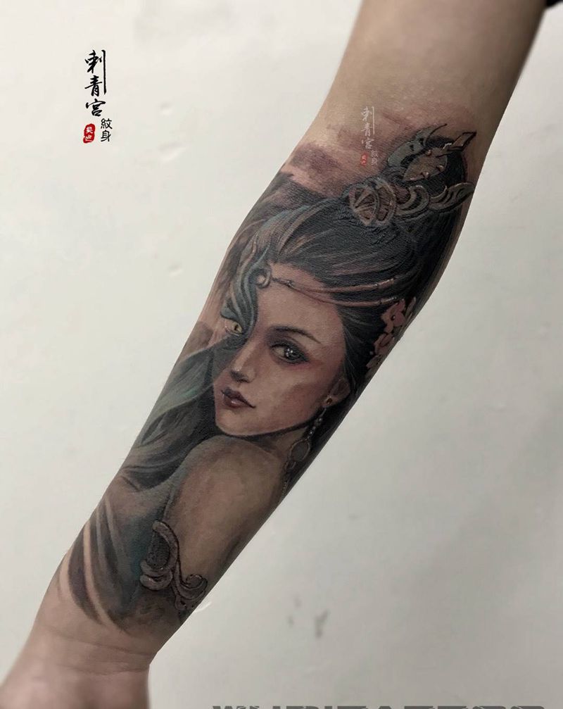 妖姬纹身图片