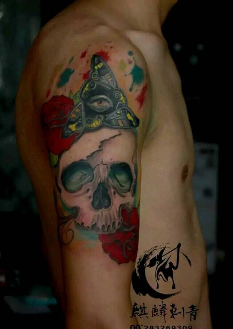 骷髅纹身图片