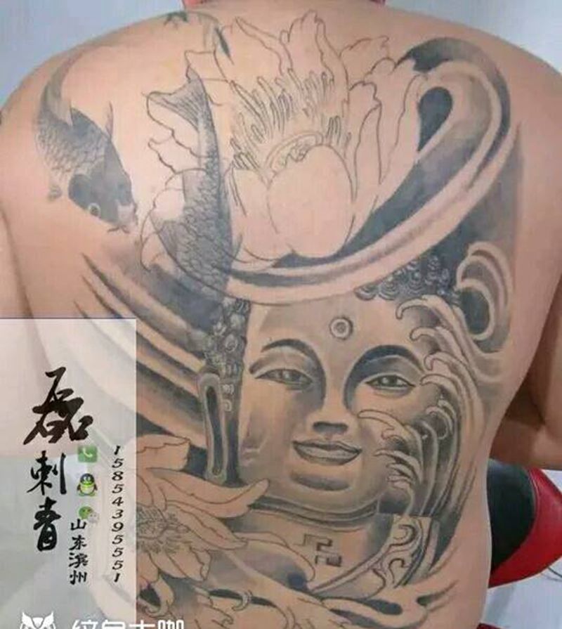 佛纹身图片