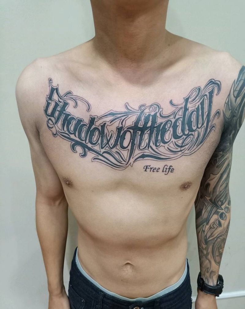 花体字母纹身图片