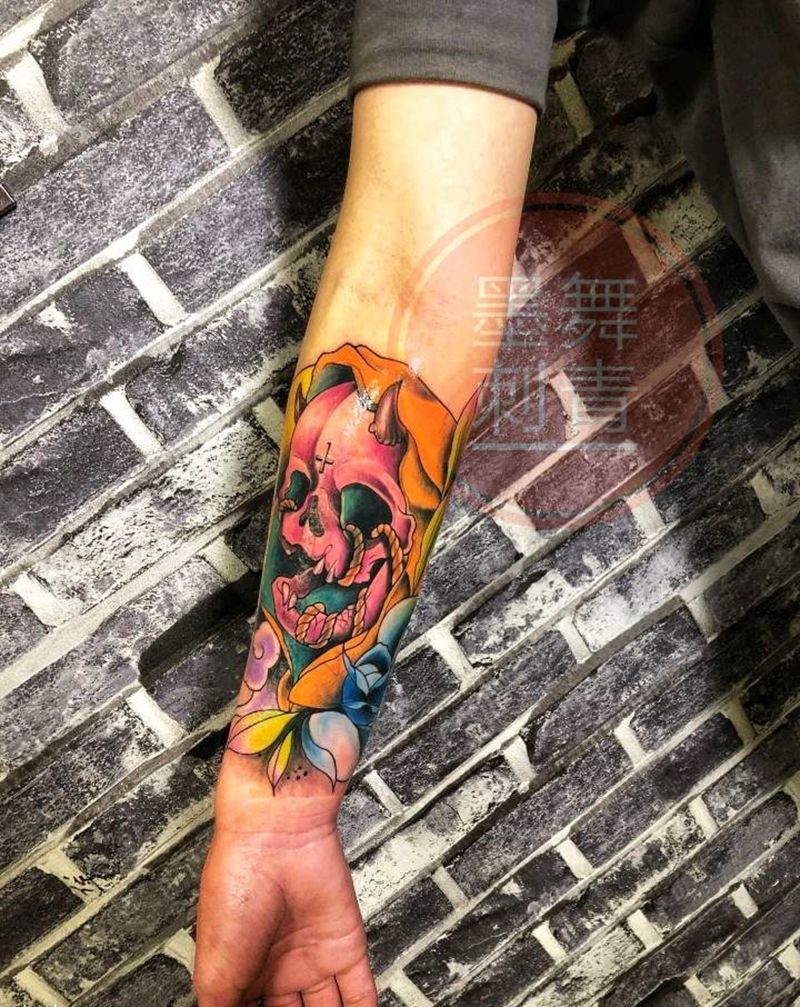 欧美纹身图片_手臂Old School纹身图案