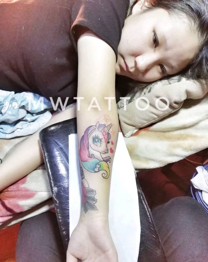 独角兽纹身图片