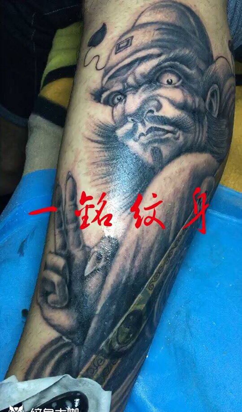 钟馗纹身图片