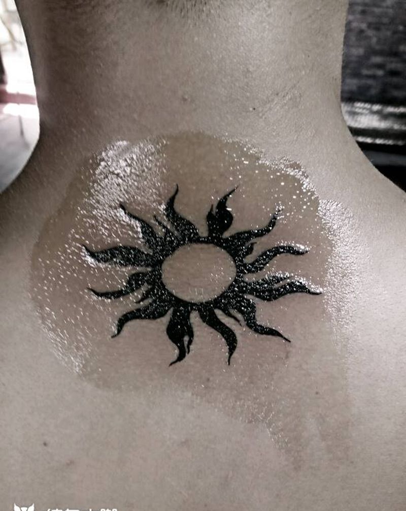 太阳☀图腾纹身图片