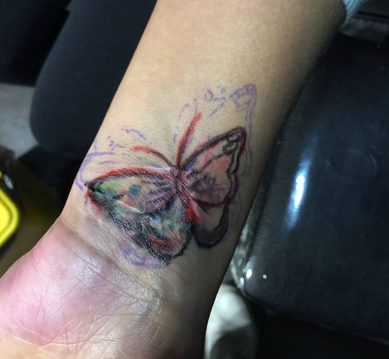 遮盖纹身图片_腿部纹身图案