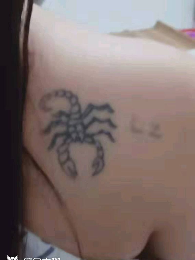 花纹身图片_肩部背部New School纹身图案