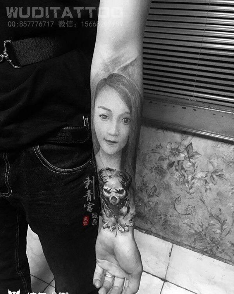 肖像纹身图片