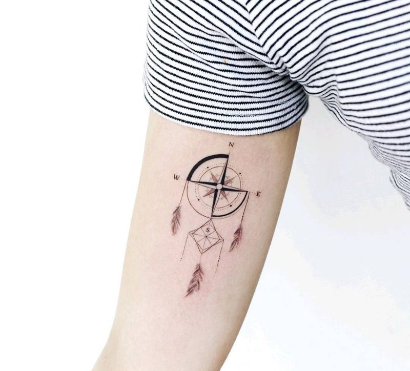 捕梦网纹身图片_手臂纹身图案