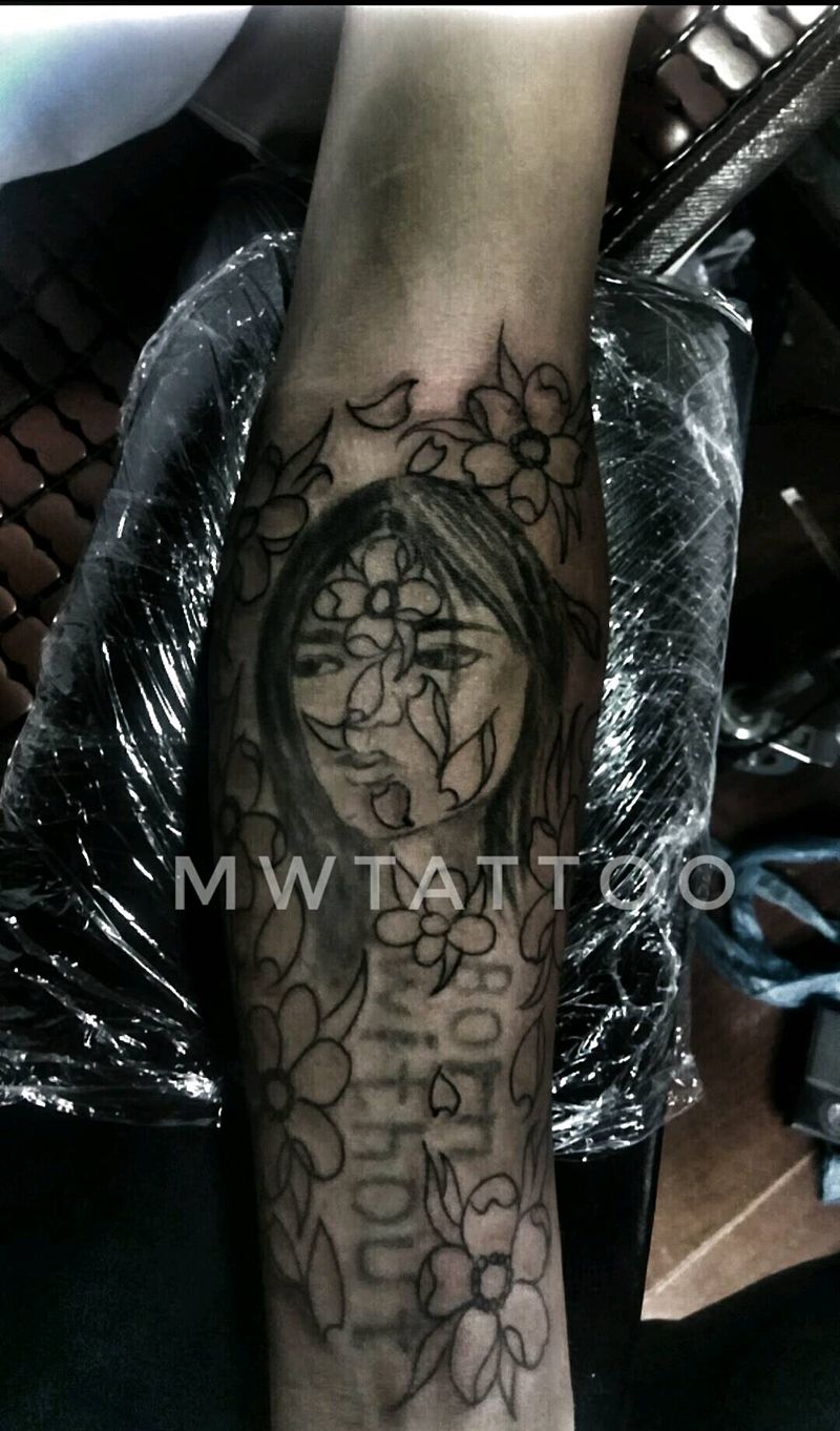 遮盖前任女友纹身图片