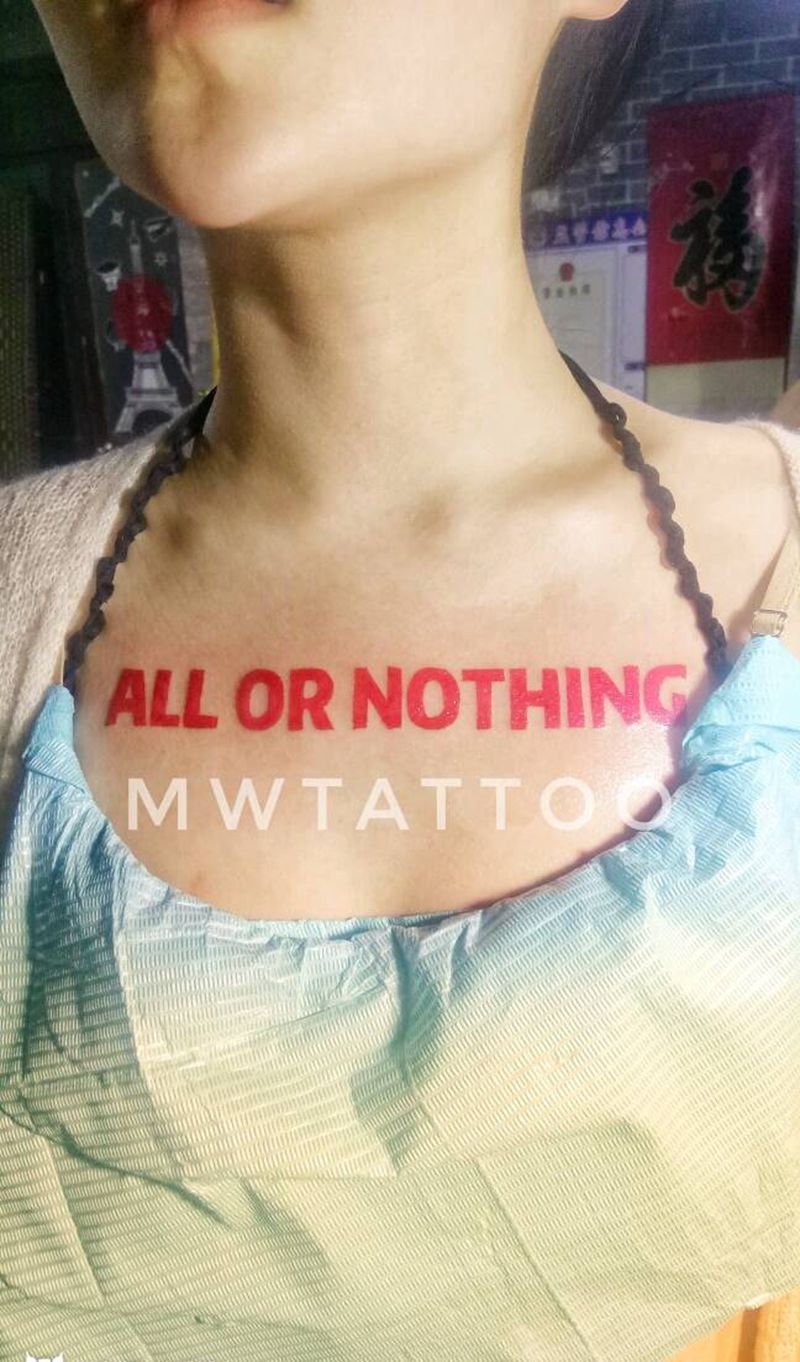 看懂意识的帮忙留言评论纹身图片_胸部清新贴纸原创成品纹身图案