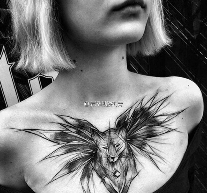 潮流纹身图案分享纹身图片_成品胸部手臂背部腿部纹身图案