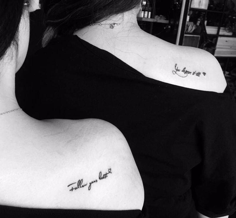 好闺蜜纹身图片