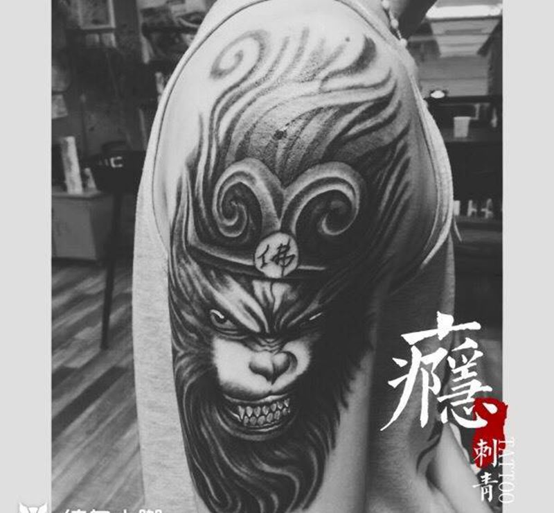 斗战圣佛纹身图片